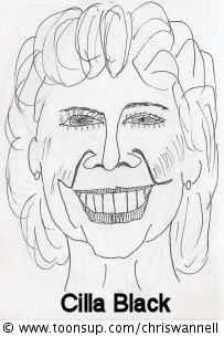 Illustration: Caricature - Cilla Black 1
