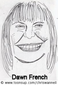 Illustration: Caricature - Dawn French 1