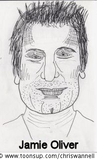 Illustration: Caricature - Jamie Oliver 1