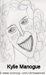 Illustration: Caricature - Kylie Manogue 1