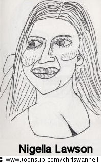 Illustration: Caricature - Nigella Lawson 1