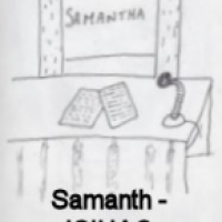 Caricature - Samantha from 'I'm Sorry I Haven't A Clue'