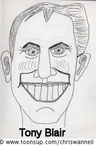Concept Art / Character Design: Caricature - Tony Blair 1