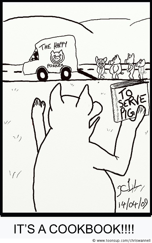 Cartoon: To Serve Pig 1