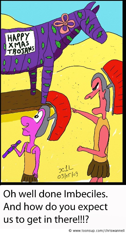 Cartoon: Greek Gift 1