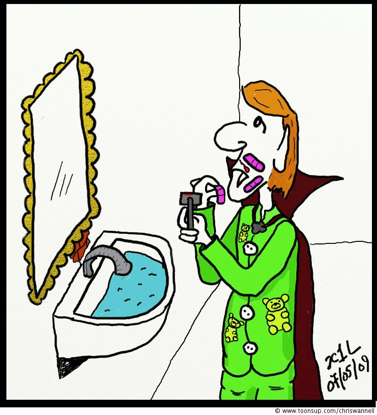 Cartoon: Vampire Ablutions 1