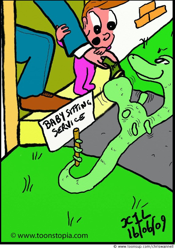 Cartoon: Babysitter 1