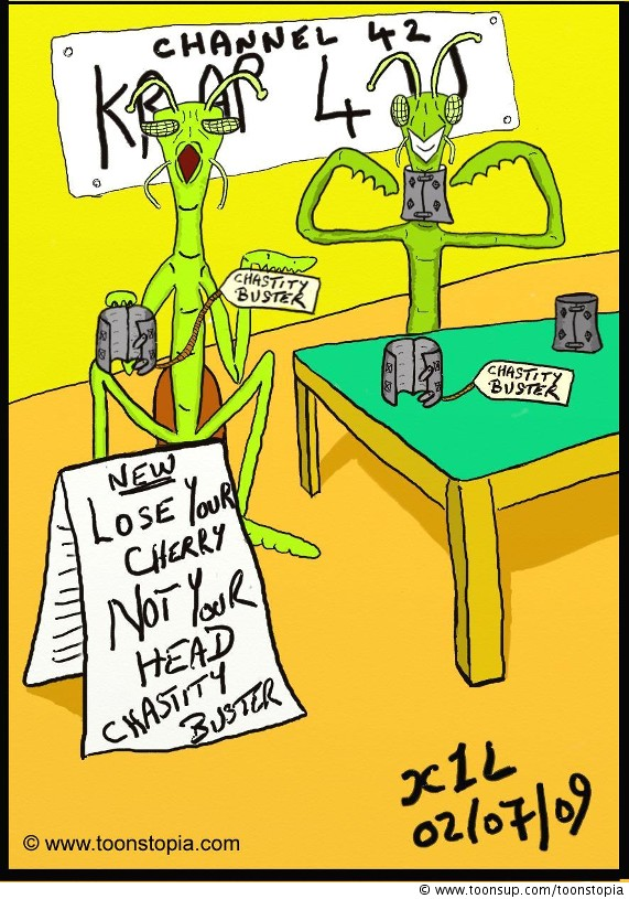 Cartoon: Mantis Telesales 1
