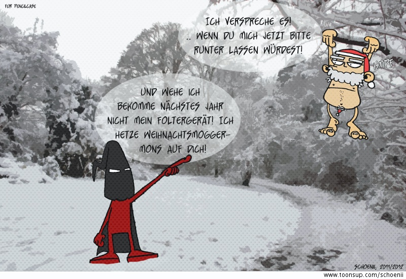 Cartoon: Weihnachtswichtelbild für Pencilcase 1