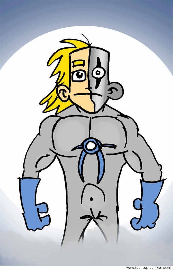 Illustration: work in process: Superheld 3