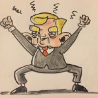 Ich probiere Karikaturen