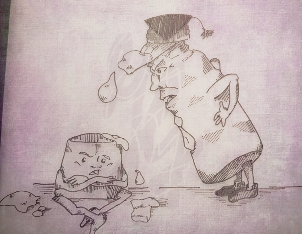 Cartoon: Glas halb voll oder halb leer? 1