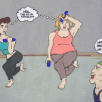 Fitness-Studio-Zweideutige Aussage