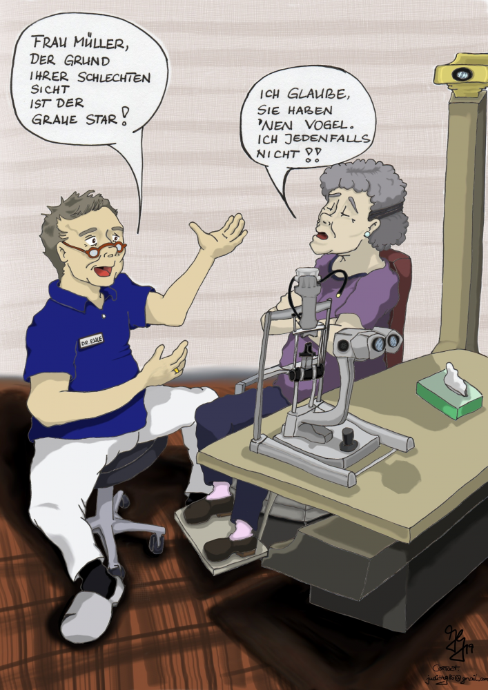 Cartoon: Sprechstunde 1