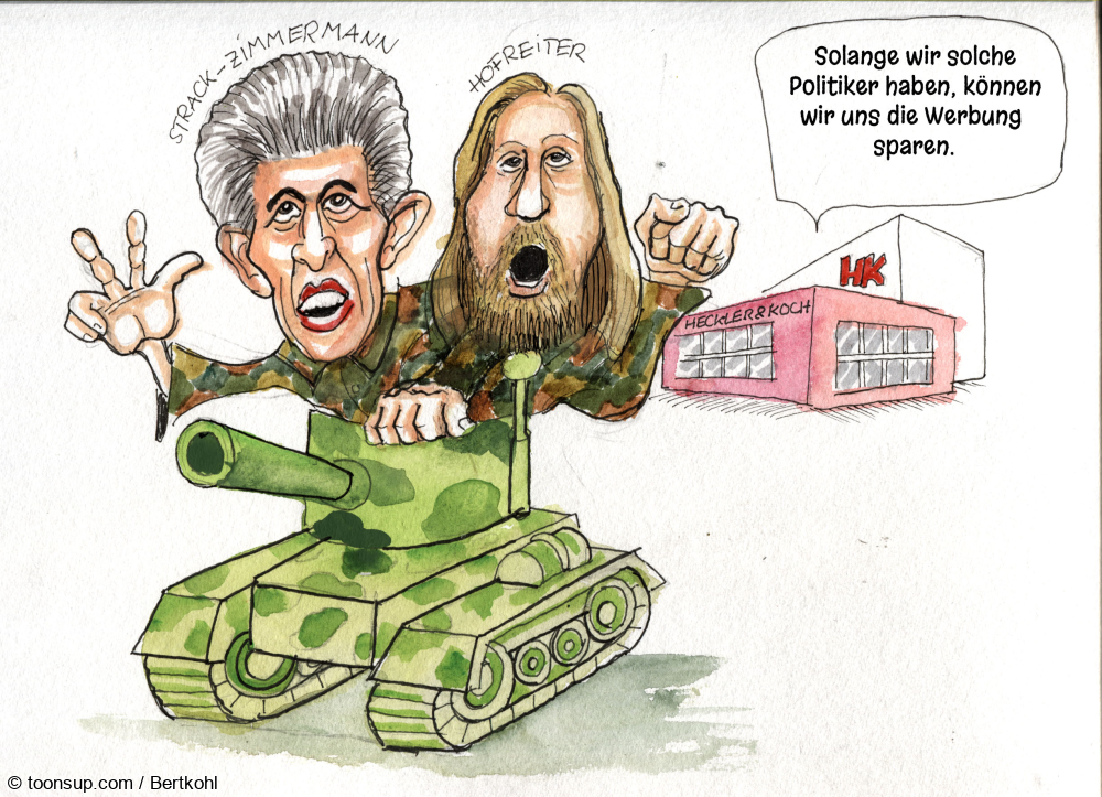 Caricature: Kriegstreiber 1
