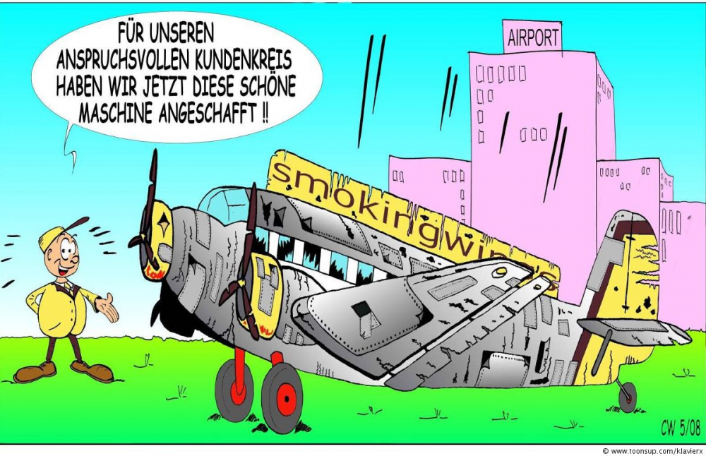Cartoon: Neue Airline 1