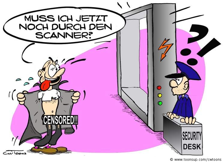 Cartoon: Nacktscanner 1