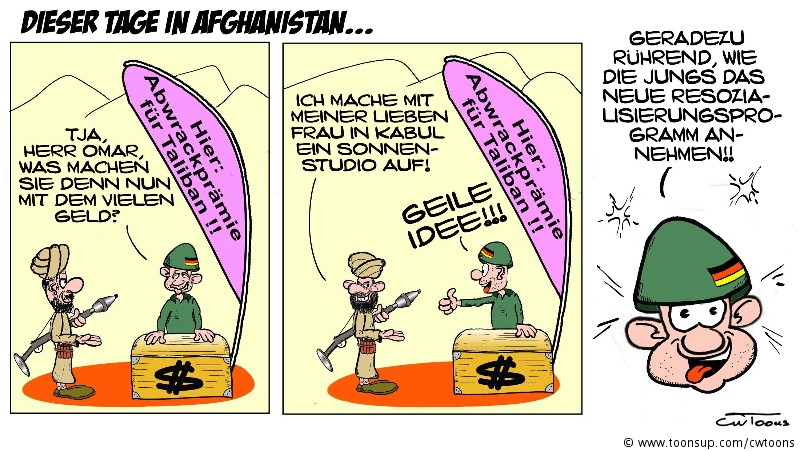 Cartoon: Dieser Tage in Afghanistan... 1