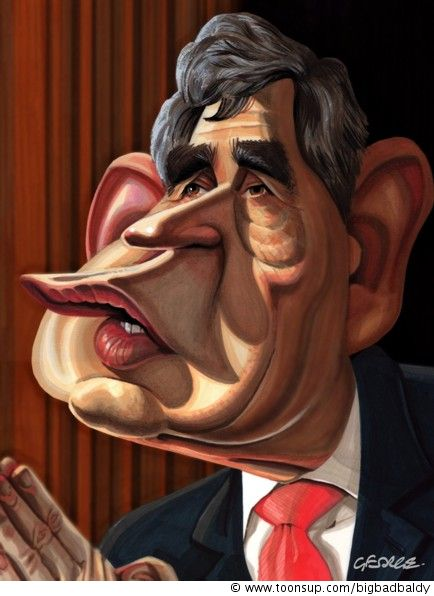Illustration: Gordon Brown PM 1