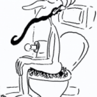 Fakir auf dem Klo