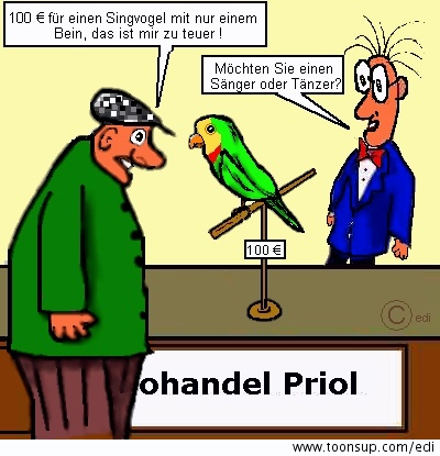 Cartoon: Singvogel 1