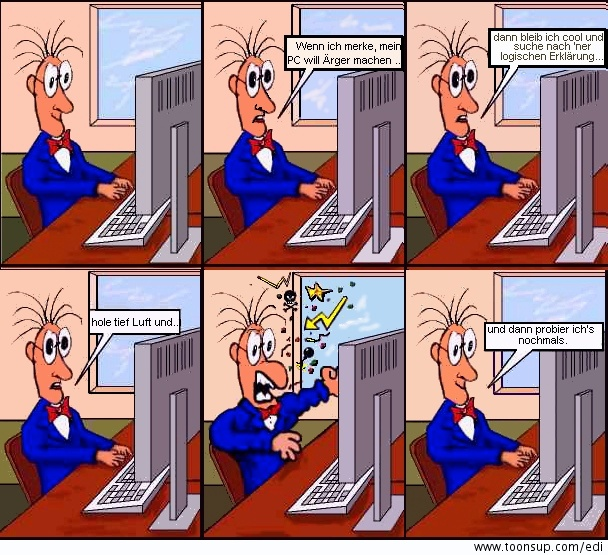 Cartoon: Mein Freund der Computer 1
