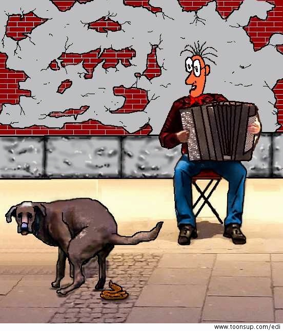Cartoon: Spiel mir das Lied vom Kot 1
