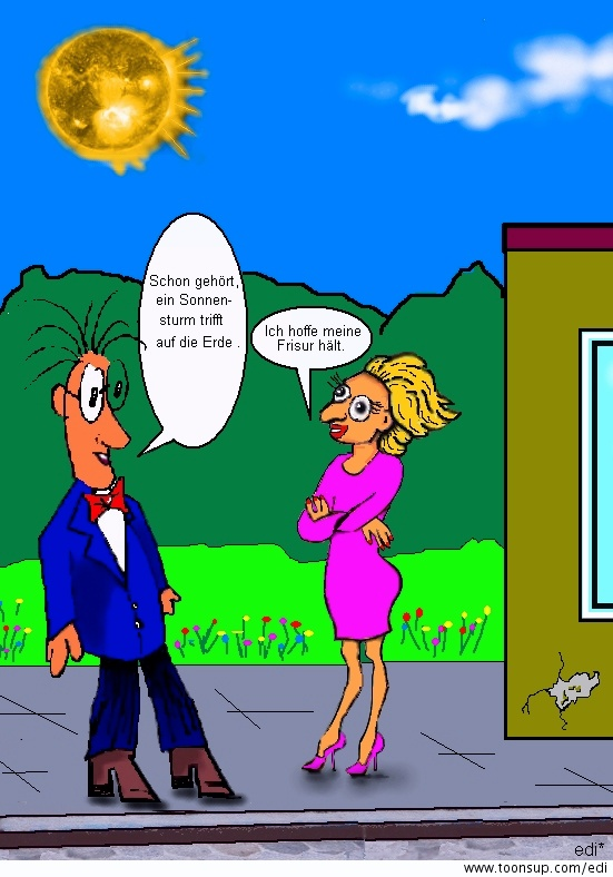 Cartoon: Sonnensturm 1