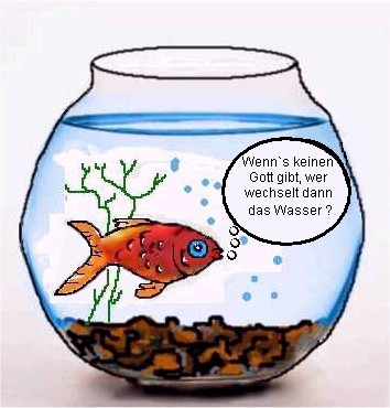 Cartoon: Gibt es eine Gott = 1