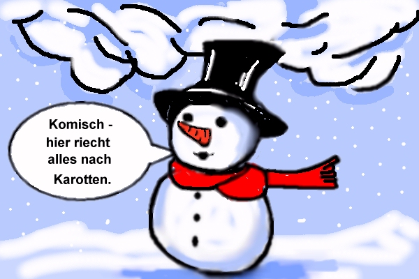 Cartoon: Endlich Schnee 1