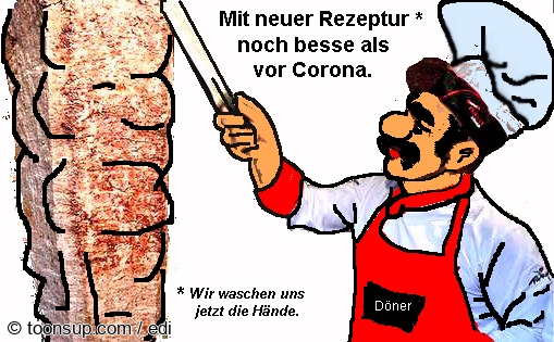 Cartoon: Döner und die Pandemie 1