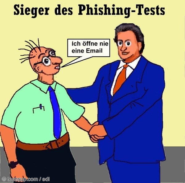 Cartoon: Phishing-Test 1