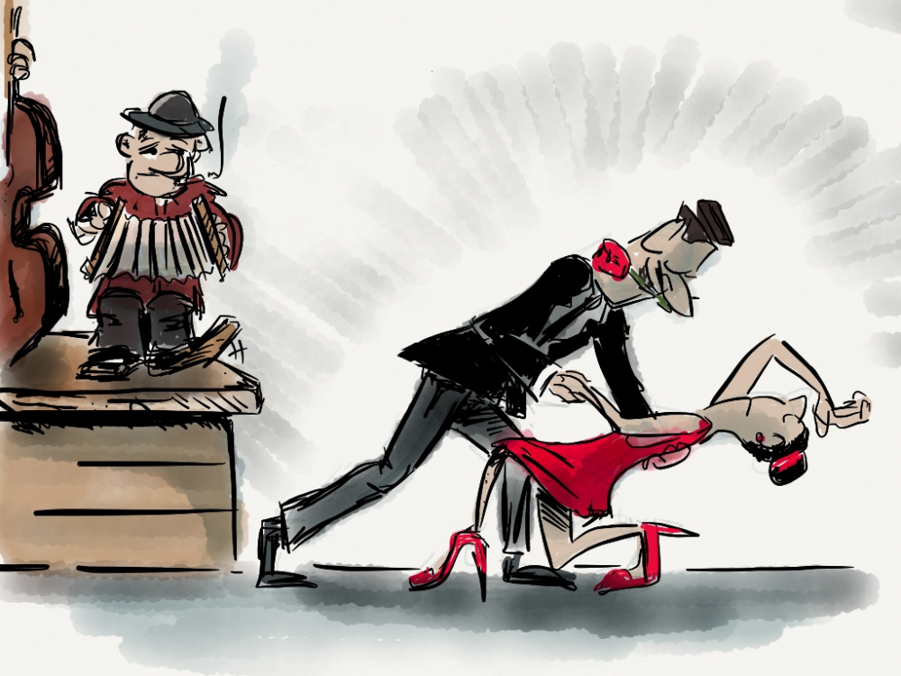 Illustration: Tanz' mal wieder Tango. 1