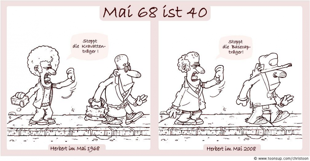 Cartoon: Mai 68 ist 40 1