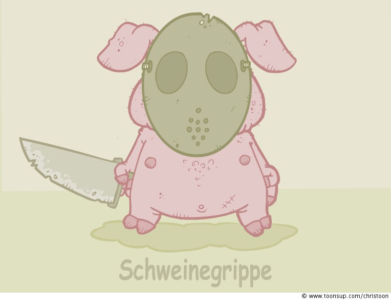 Cartoon: Schweinegrippe 1