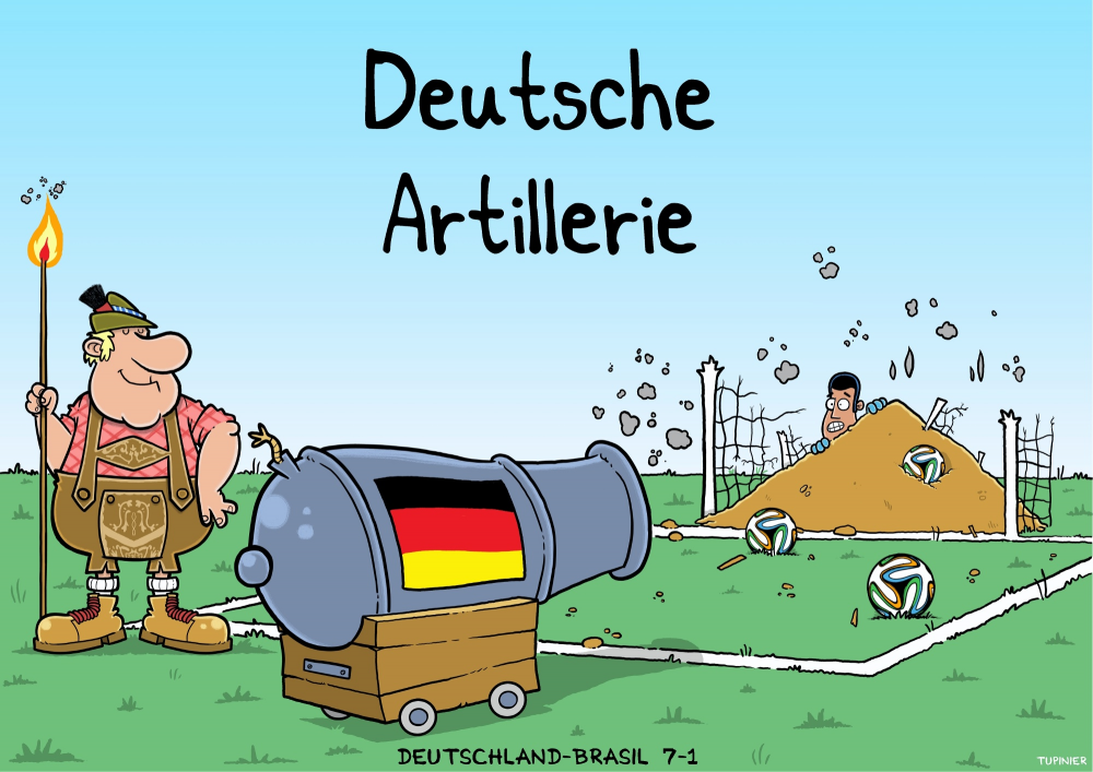 Cartoon: Deutsche Artillerie 1