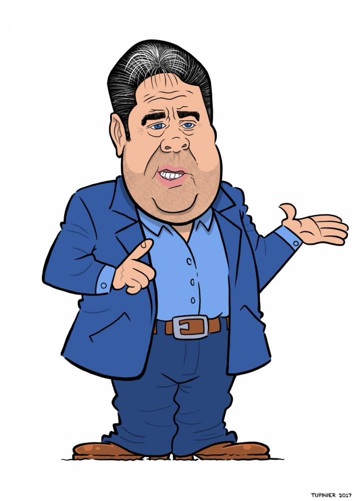 Karrikatur: Sigmar Gabriel 1