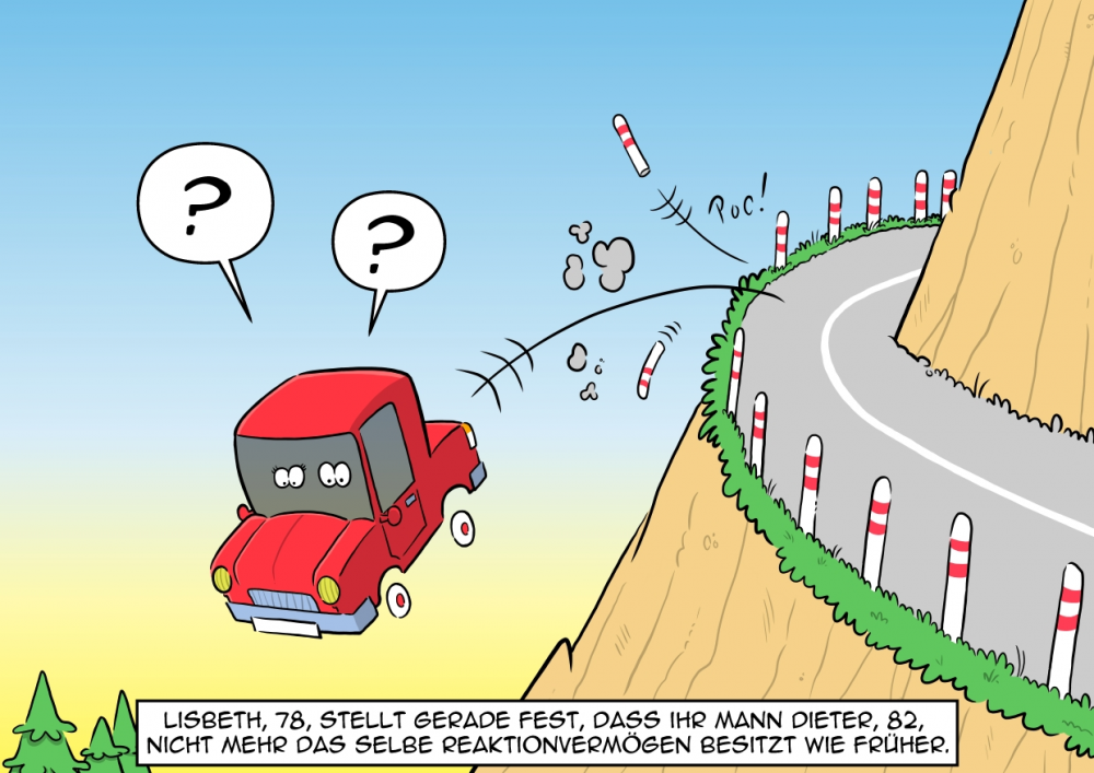 Cartoon: Reaktionvermögen 1