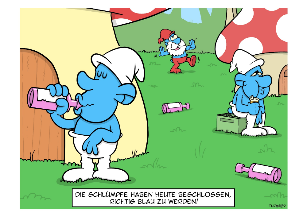 Cartoon: Blau 1