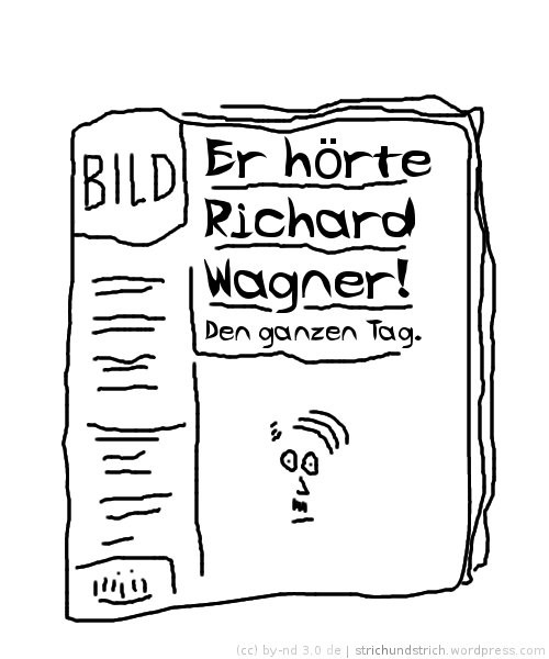 Cartoon: Richard Wagner 1