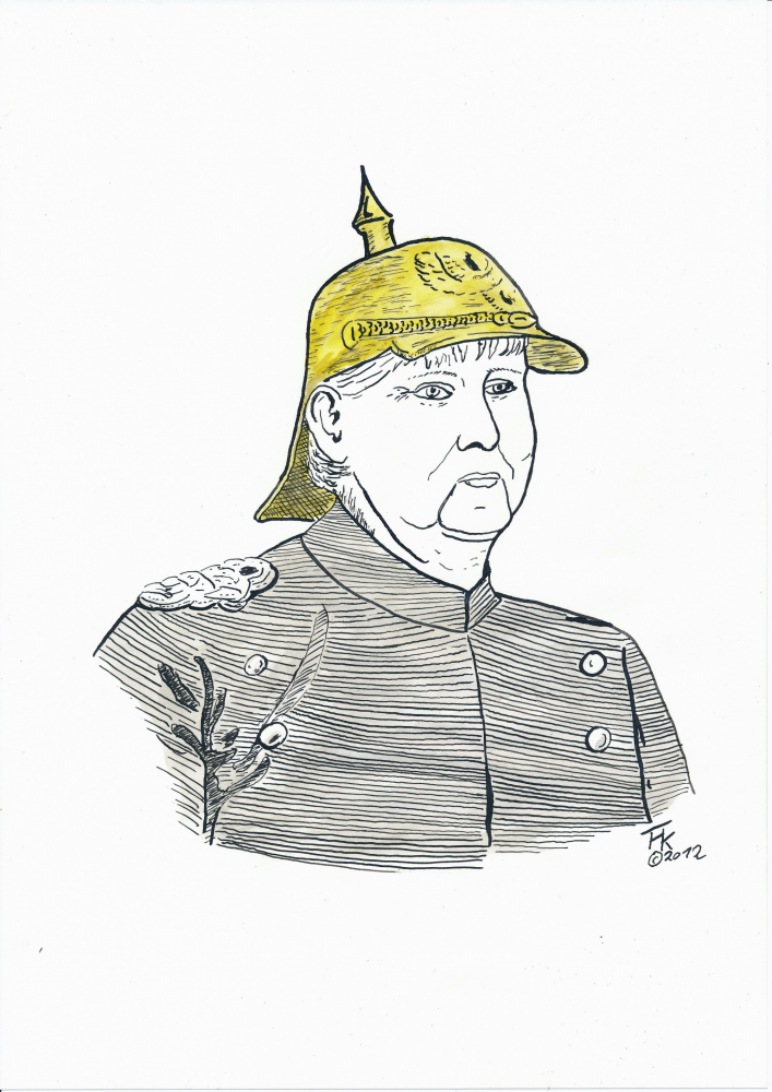 Karrikatur: Merkel 1
