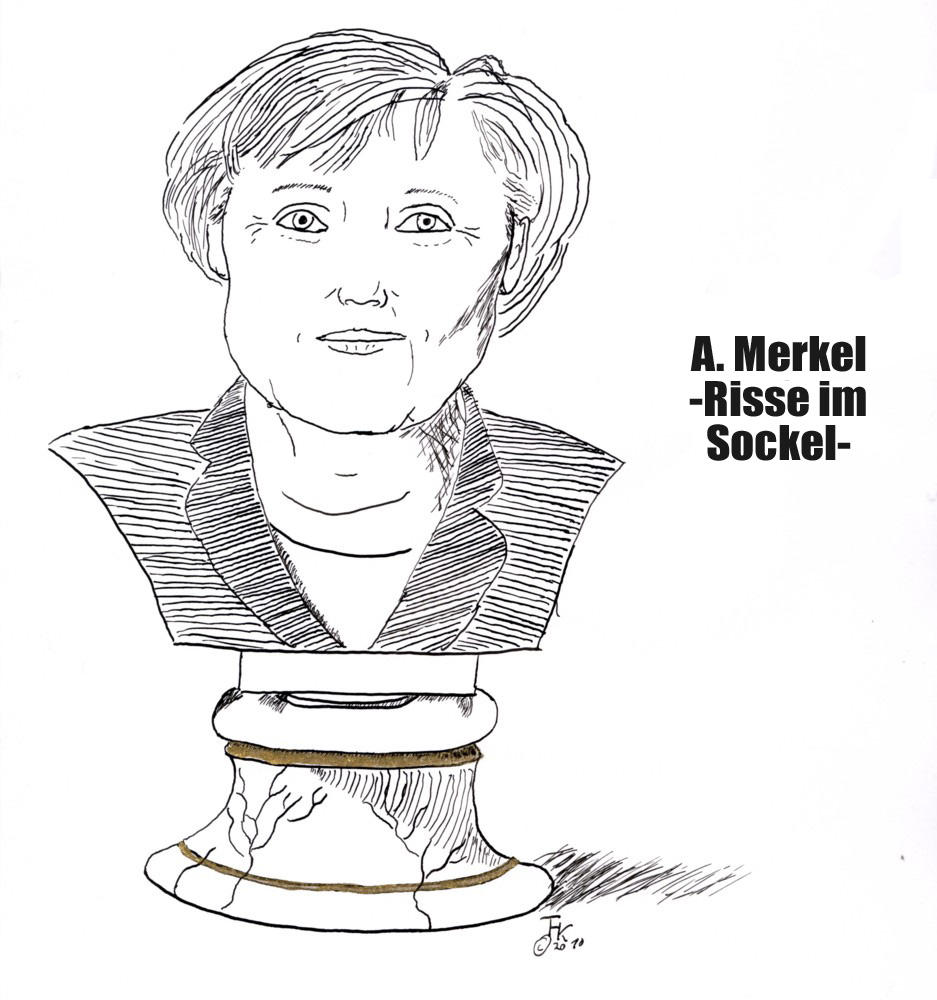 Karrikatur: Merkel 1