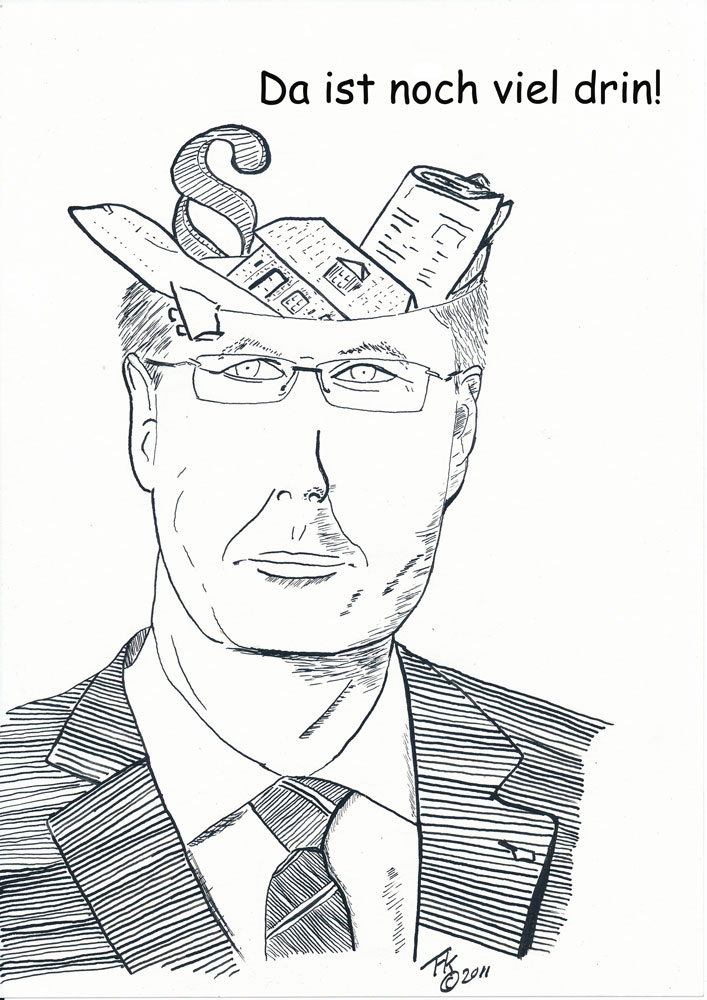 Caricature: Wulff 1