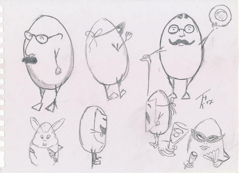 Concept Art / Character Design: Vor dem Eierpogo 1