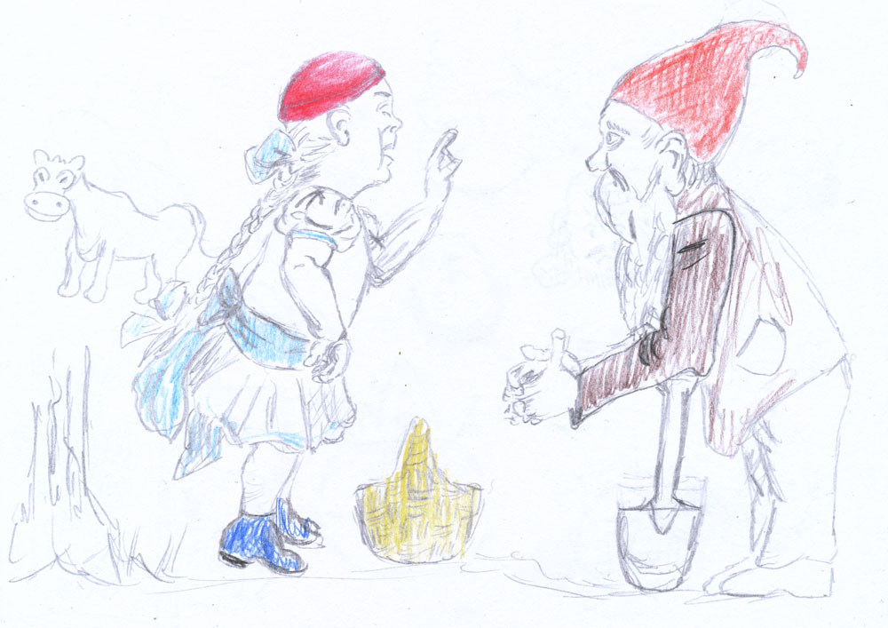 Concept Art / Character Design: Plausch im Märchenwald 1