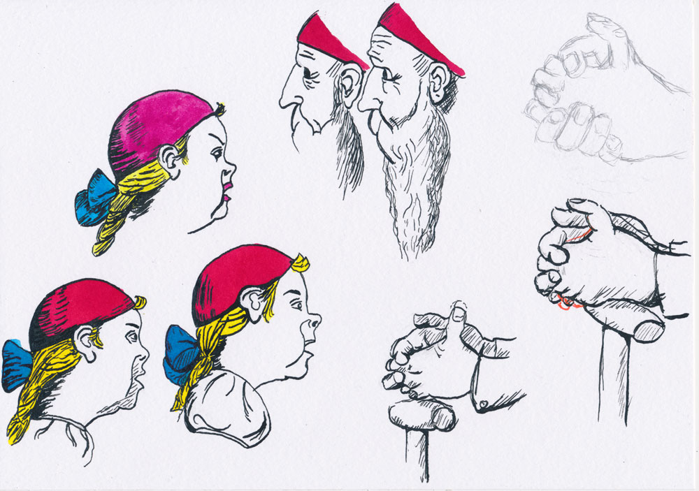 Concept Art / Character Design: Plausch im Märchenwald 3