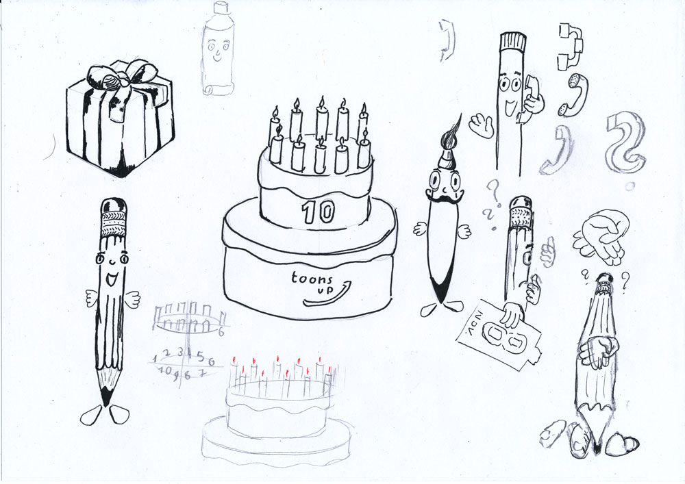 Illustration: toons up Happy Birthday 3