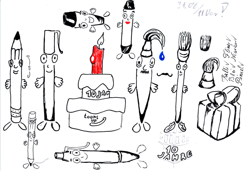 Illustration: toons up Happy Birthday 4