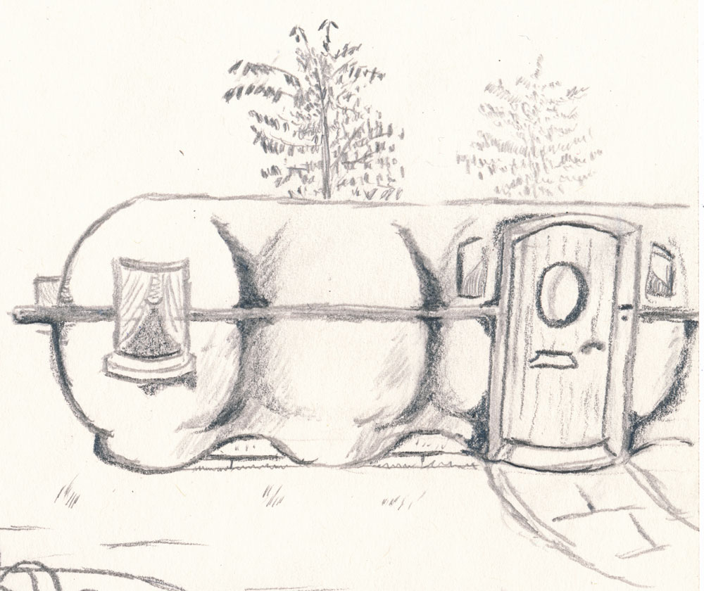 Concept Art / Character Design: So wohnen Eier 1