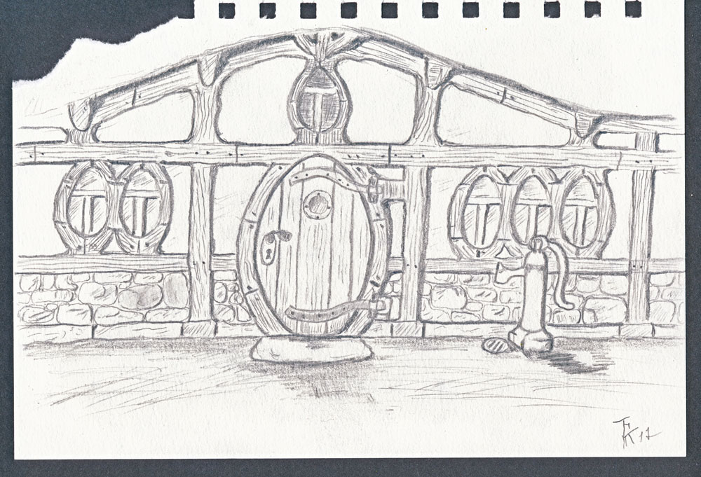 Concept Art / Character Design: Eier / Hobbit Haus 1